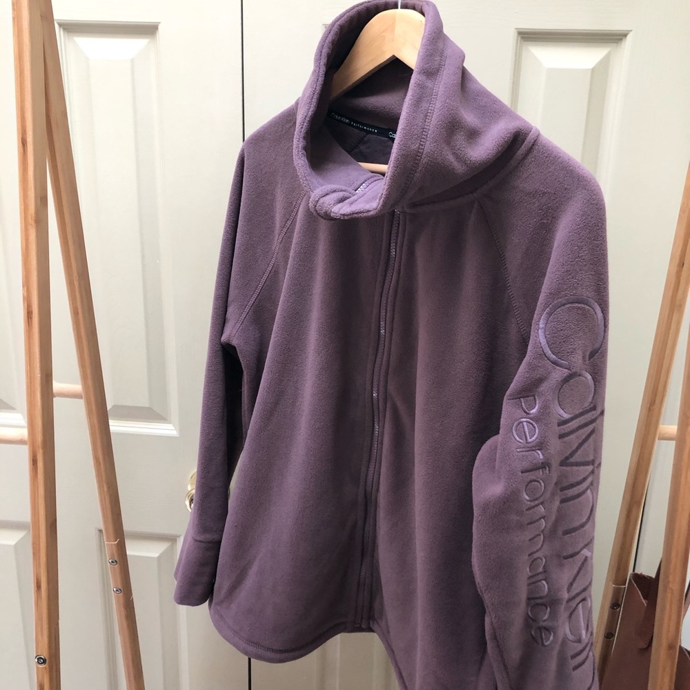 Calvin Klein Fleece Zip Up-Size XL
